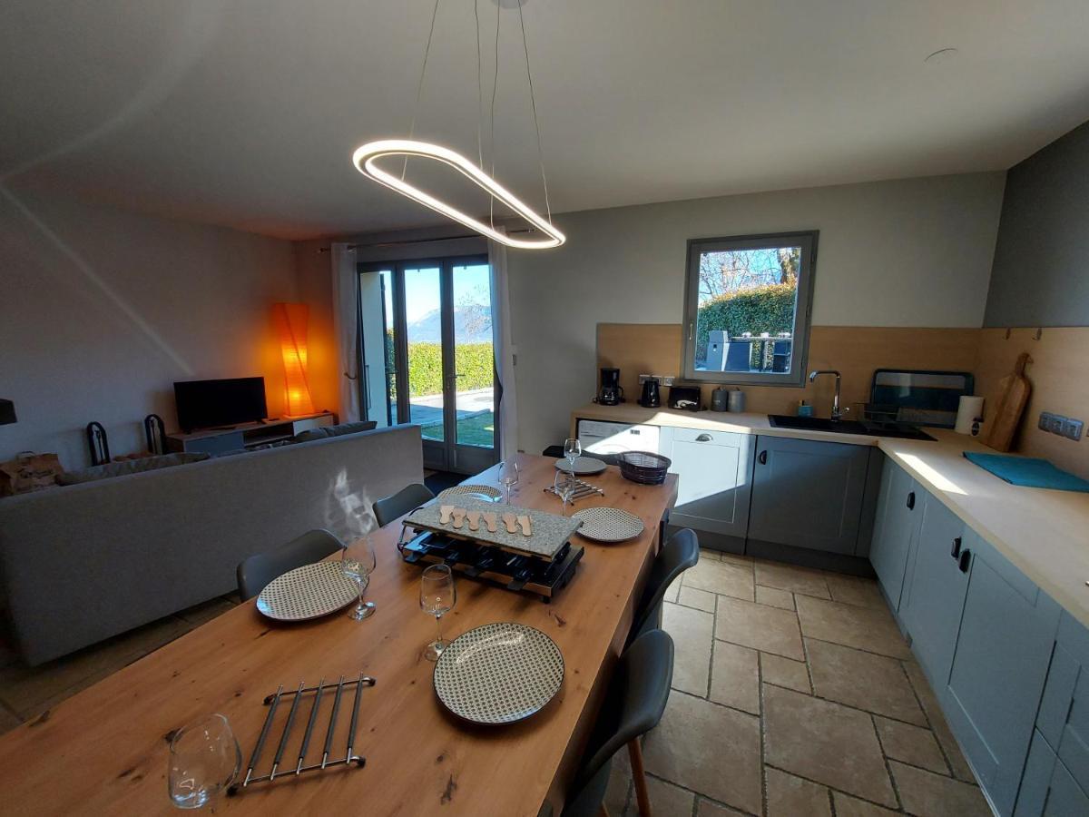 Entre Lac Et Montagne, Chaleureuse Maison 3 Pieces Avec Tres Belle Vue Lac D'Annecy. Terrasse, Jardin, Parking, Cheminee, Barbecue …. Сен-Жорьо Экстерьер фото