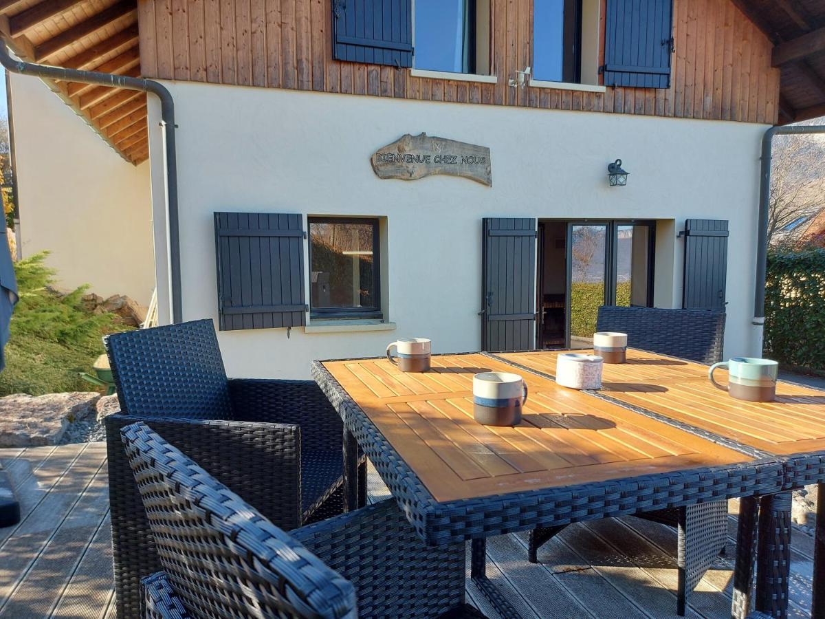 Entre Lac Et Montagne, Chaleureuse Maison 3 Pieces Avec Tres Belle Vue Lac D'Annecy. Terrasse, Jardin, Parking, Cheminee, Barbecue …. Сен-Жорьо Экстерьер фото